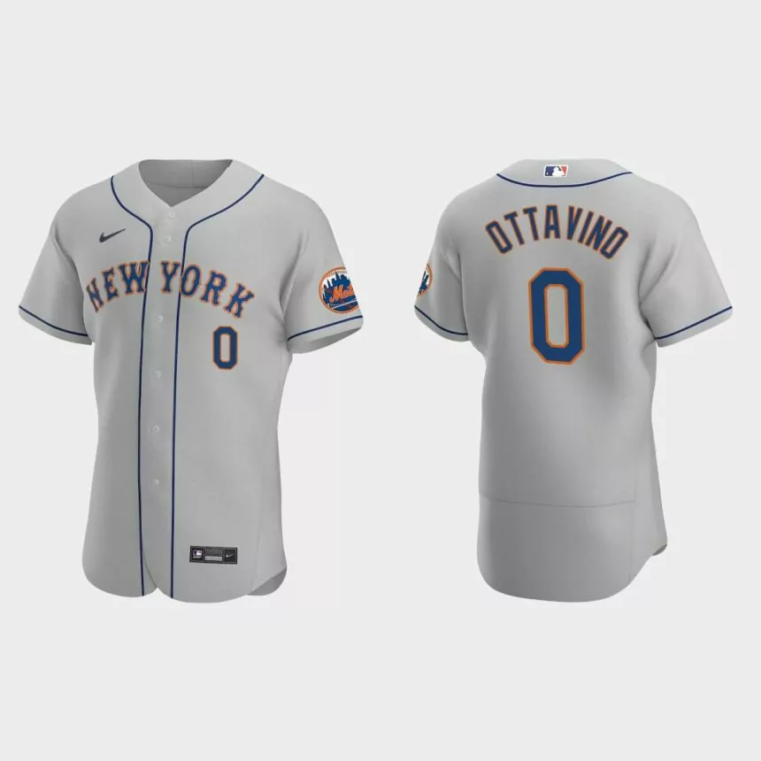 Adam Ottavino New York Mets Authentic Road Jersey – Gray