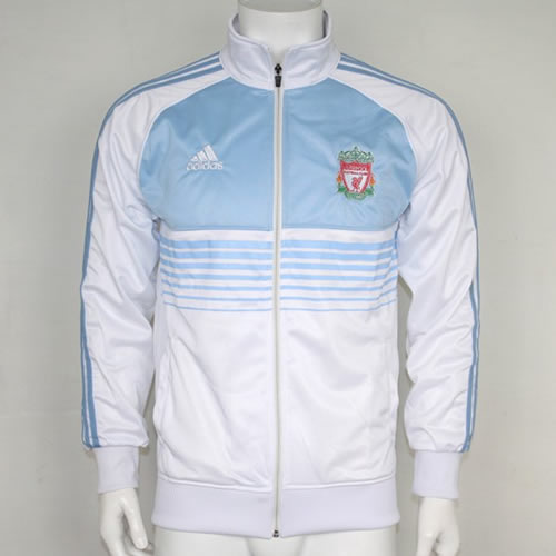 Adidas 11-12 Liverpool Soccer Jacket White