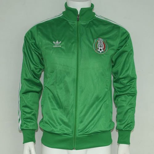 Adidas 11-12 Mexico Soccer Jacket Blue