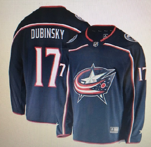 Adidas Blue Jackets #17 Brandon Dubinsky Navy Blue Home Stitched NHL Jersey