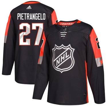 Adidas Blues #27 Alex Pietrangelo Black 2018 All-Star Central Division Authentic Stitched NHL Jersey