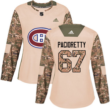 Adidas Canadiens #67 Max Pacioretty Camo Authentic 2017 Veterans Day Women's Stitched NHL Jersey
