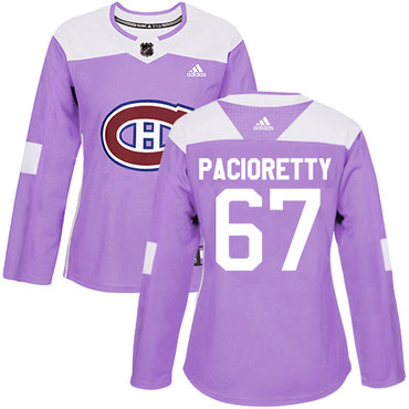 Adidas Canadiens #67 Max Pacioretty Purple Authentic Fights Cancer Women's Stitched NHL Jersey