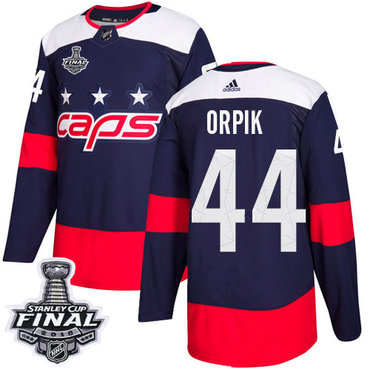 Adidas Capitals #44 Brooks Orpik Navy Authentic 2018 Stadium Series Stanley Cup Final Stitched Youth NHL Jersey