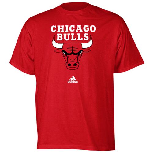 Adidas Chicago Bulls Red Primary Logo T-shirt