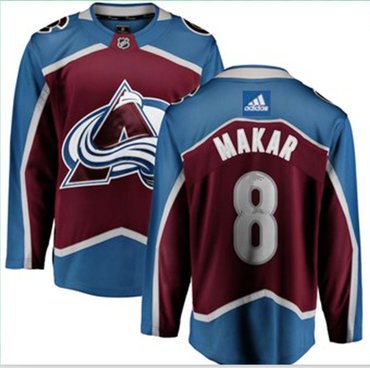 Adidas Colorado Avalanche #8 Cale Makar Burgundy Home Authentic Stitched NHL Jersey Stitched