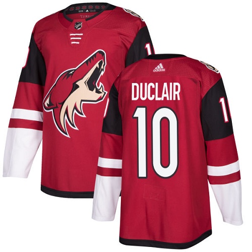 Adidas Coyotes #10 Anthony Duclair Maroon Home Authentic Stitched Youth NHL Jersey