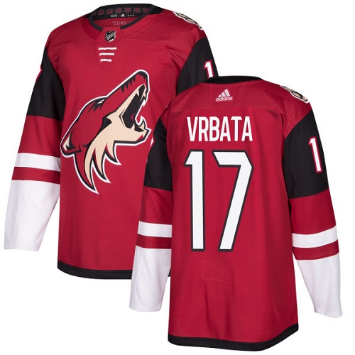 Adidas Coyotes #17 Radim Vrbata Maroon Home Authentic Stitched Youth NHL Jersey