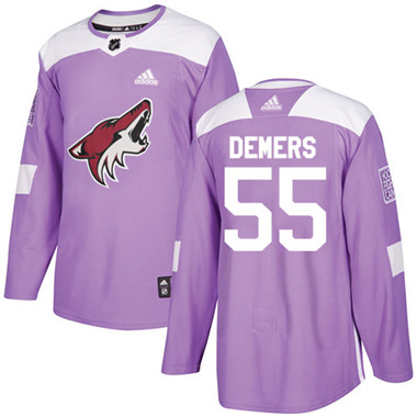 Adidas Coyotes #55 Jason Demers Purple Authentic Fights Cancer Stitched NHL Jersey