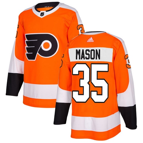 Adidas Flyers #35 Steve Mason Orange Home Authentic Stitched NHL Jersey