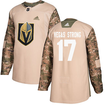 Adidas Golden Knights #17 Vegas Strong Camo Authentic 2017 Veterans Day Stitched NHL Jersey