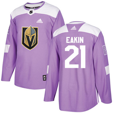 Adidas Golden Knights #21 Cody Eakin Purple Authentic Fights Cancer Stitched NHL Jersey