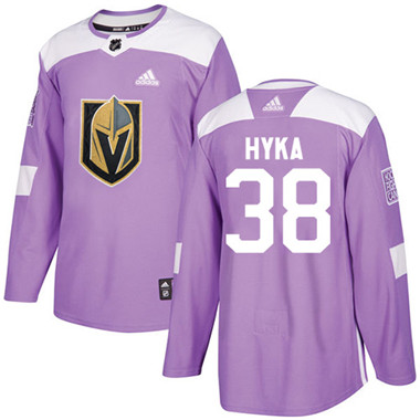 Adidas Golden Knights #38 Tomas Hyka Purple Authentic Fights Cancer Stitched NHL Jersey
