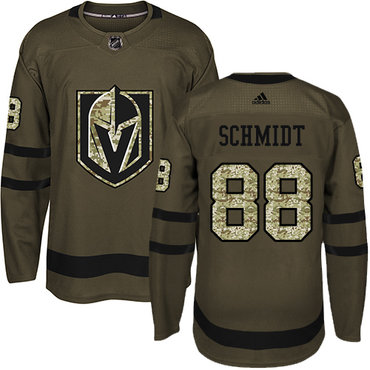 Adidas Golden Knights #88 Nate Schmidt Green Salute to Service Stitched NHL Jersey