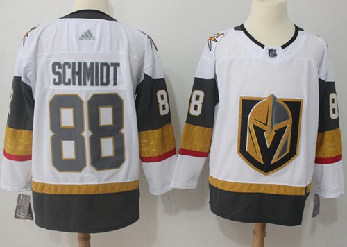 Adidas Golden Knights #88 Nate Schmidt White Road Authentic Stitched NHL Jersey