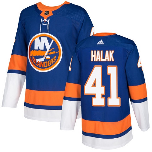 Adidas Islanders #41 Jaroslav Halak Royal Blue Home Authentic Stitched Youth NHL Jersey