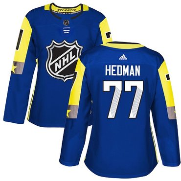Adidas Lightning #77 Victor Hedman Royal 2018 All-Star Atlantic Division Authentic Women's Stitched NHL Jersey