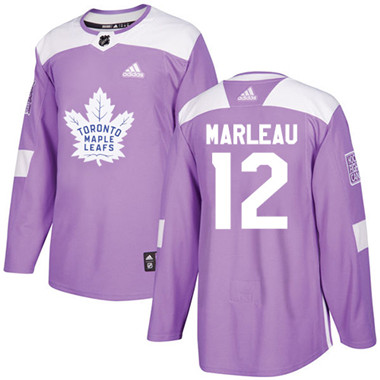 Adidas Maple Leafs #12 Patrick Marleau Purple Authentic Fights Cancer Stitched NHL Jersey