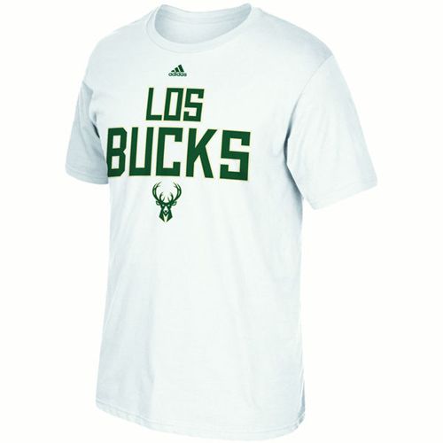 Adidas Milwaukee Bucks Noches Ene-Be-A T-Shirt White