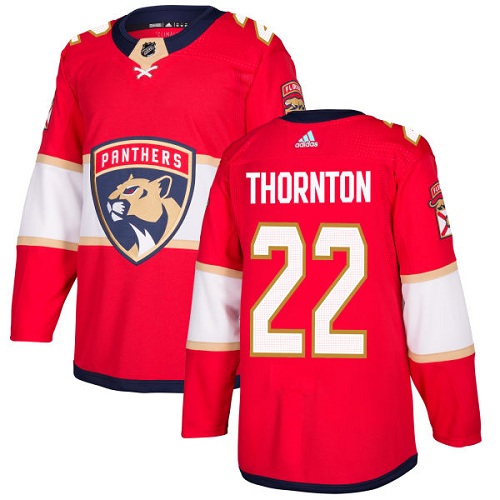 Adidas Panthers #22 Shawn Thornton Red Home Authentic Stitched Youth NHL Jersey