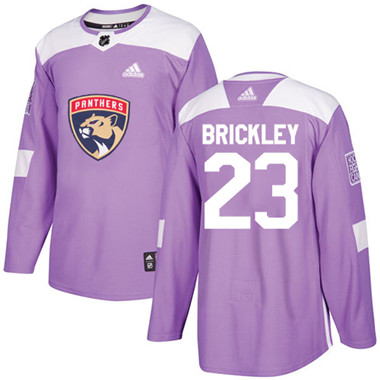 Adidas Panthers #23 Connor Brickley Purple Authentic Fights Cancer Stitched NHL Jersey