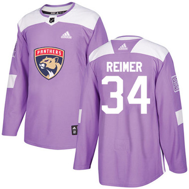 Adidas Panthers #34 James Reimer Purple Authentic Fights Cancer Stitched NHL Jersey