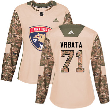 Adidas Panthers #71 Radim Vrbata Camo Authentic 2017 Veterans Day Women's Stitched NHL Jersey