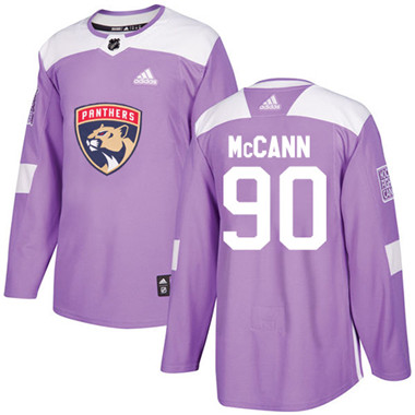 Adidas Panthers #90 Jared McCann Purple Authentic Fights Cancer Stitched NHL Jersey