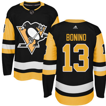 Adidas Penguins #13 Nick Bonino Black Alternate Authentic Stitched NHL Jersey