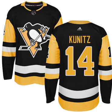 Adidas Penguins #14 Chris Kunitz Black Alternate Authentic Stitched NHL Jersey