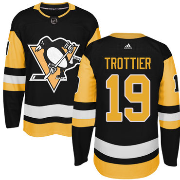 Adidas Penguins #19 Bryan Trottier Black Alternate Authentic Stitched NHL Jersey