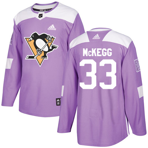 Adidas Penguins #33 Greg McKegg Purple Authentic Fights Cancer Stitched NHL Jersey