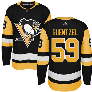 Adidas Penguins #59 Jake Guentzel Black Alternate Authentic Stitched NHL Jersey