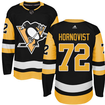 Adidas Penguins #72 Patric Hornqvist Black Alternate Authentic Stitched NHL Jersey