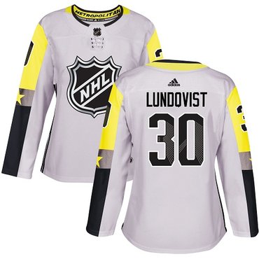 Adidas Rangers #30 Henrik Lundqvist Gray 2018 All-Star Metro Division Authentic Women's Stitched NHL Jersey
