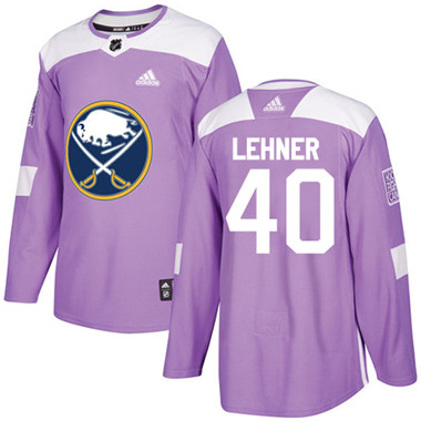 Adidas Sabres #40 Robin Lehner Purple Authentic Fights Cancer Stitched NHL Jersey