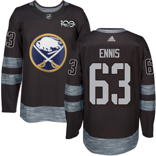 Adidas Sabres #63 Tyler Ennis Black 1917-2017 100th Anniversary Stitched NHL Jersey