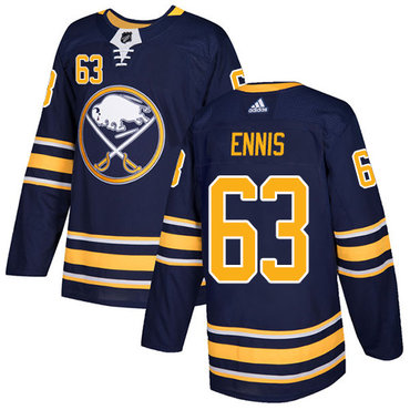 Adidas Sabres #63 Tyler Ennis Navy Blue Home Authentic Youth Stitched NHL Jersey