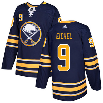 Adidas Sabres #9 Jack Eichel Navy Blue Home Authentic Stitched NHL Jersey