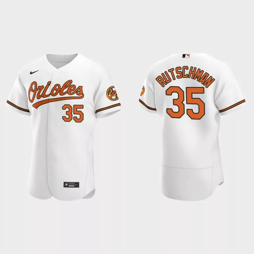Adley Rutschman Baltimore Orioles Authentic Home Jersey – White
