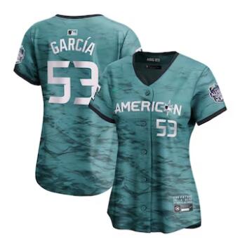 Adolis Garcia American League Nike Women's 2023 MLB All-Star Game Limited Player Jersey Teal