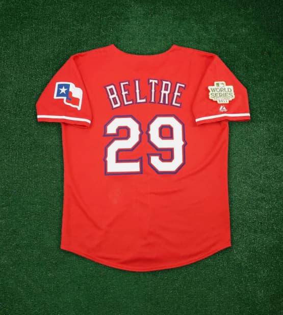 Adrian Beltre 2011 Texas Rangers World Series Men's Alt Red Jersey