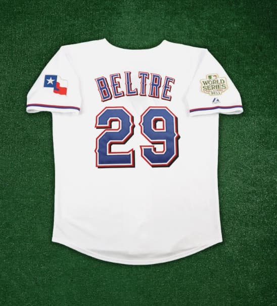 Adrian Beltre 2011 Texas Rangers World Series Men's Home White Jersey