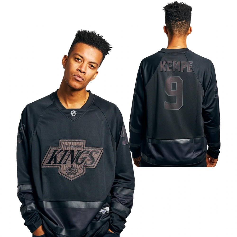 Adrian Kempe Jersey Los Angeles Kings Majestic Athletic Black 2021 Replica Men