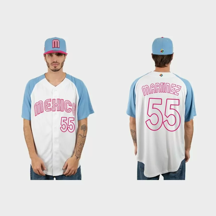 Adrian Martinez Mexico Baseball 2023 World Baseball Classic Jersey – White Blue