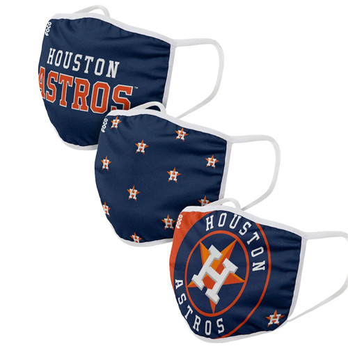 Adult Astros Face Covering 3-Pack