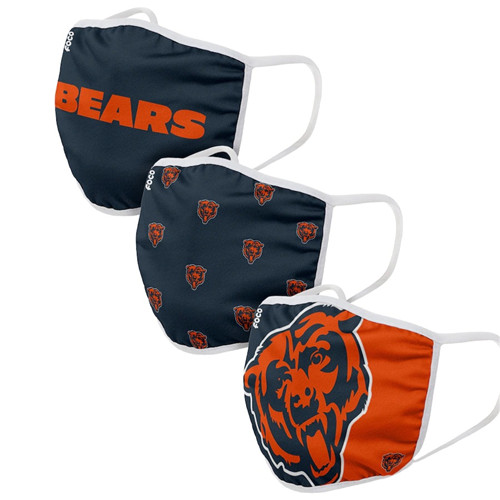 Adult Bears Face Covering 3-Pack