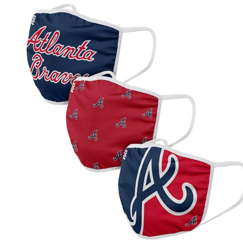 Adult Braves Face Covering 3-Pack