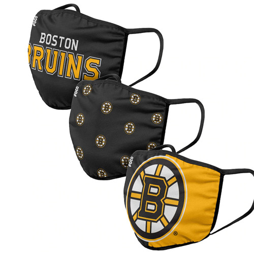 Adult Bruins Face Covering 3-Pack
