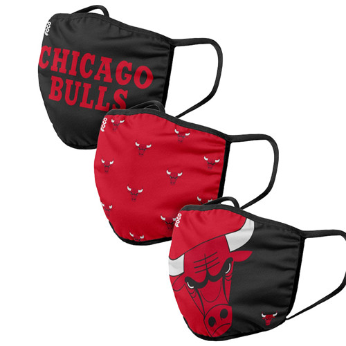 Adult Bulls Face Covering 3-Pack
